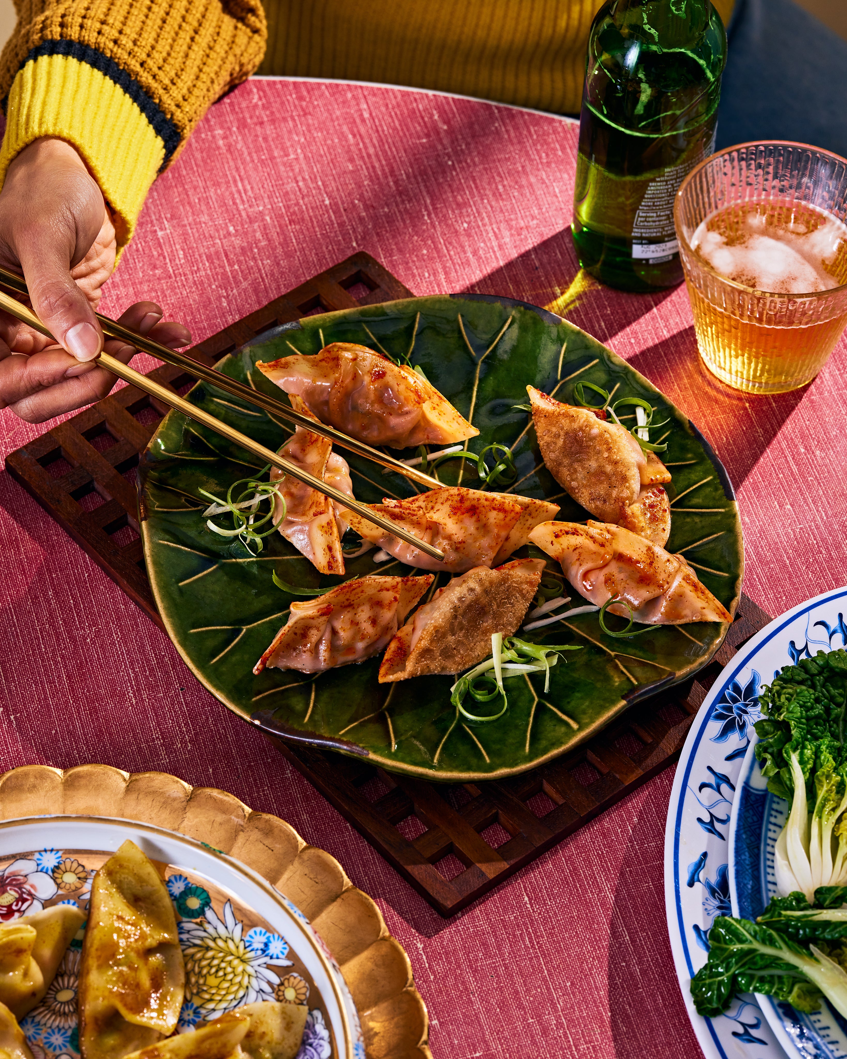 Kimchi & Mushroom Dumplings